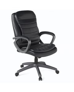 Mayfield Faux Leather Home And Office Chair In Black