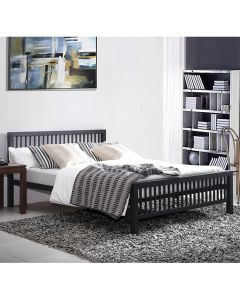 Meridian Metal King Size Bed In Black