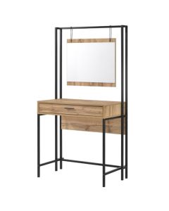 Michigan Wooden Dressing Table In Oak Effect With Mirror