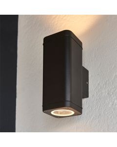 Milton 2 LED Lights Wall Light In Textured Black