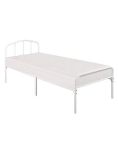 Milton Metal Single Bed In White