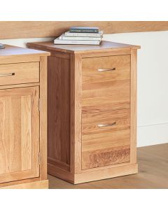 Mobel Wooden 2 Drawers Filing Cabinet In Oak