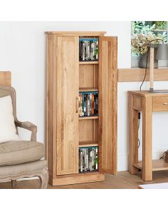 Mobel Wooden DVD Storage Cabinet In Oak