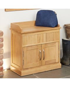 Mobel Wooden Shoe Storage Bench In Oak