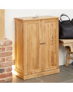 Mobel Wooden Shoe Storage Cabinet In Oak