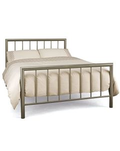 Modena Metal King Size Bed In Champagne