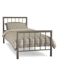 Modena Metal Single Bed In Champagne