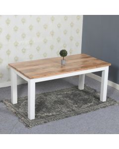 Alfie Solid Mango Wood Dining Table In Oak