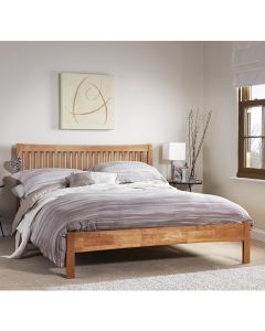 Mya Wooden Double Bed In Honey Oak