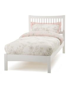 Mya Wooden Single Bed In Opal White