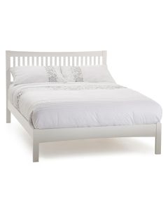 Mya Wooden Small Double Bed In Opal White