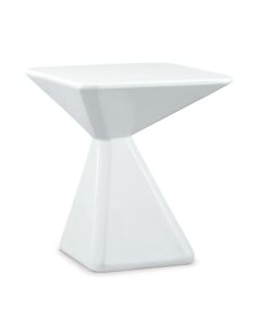 Napa Wooden Lamp Table In White High Gloss