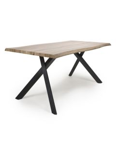 Narvik Medium Wooden Curved Dining Table In Oak