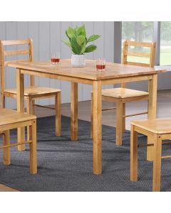 New York Wooden Medium Dining Table In Natural