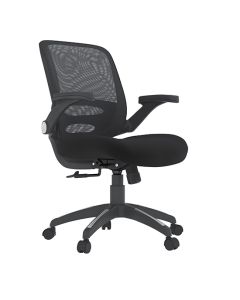 Newport Mesh Fabric Adjustable Home And Office Chair In Black