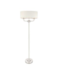 Nixon 2 Lights Floor Lamp In Bright Nickel