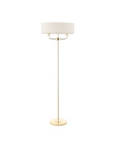 Nixon 2 Lights Floor Lamp In Polished Brass