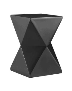 Nomad Wooden Lamp Table In Black High Gloss