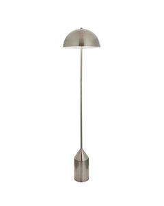 Nova LED Floor Lamp In Brushed Nickel And Gloss White