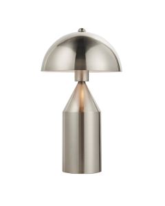 Nova Table Lamp In Brushed Nickel And Gloss White