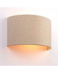 Obi Natural Polyester Cotton Wall Light In Natural
