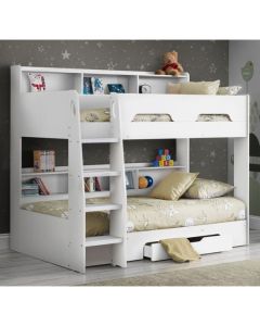 Orion Wooden Bunk Bed In Pure White