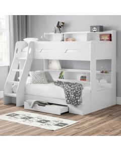Orion Wooden Triple Sleeper Bunk Bed In White
