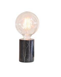 Otto Gloss Opal Glass Shade Table Lamp With Black Marble Base