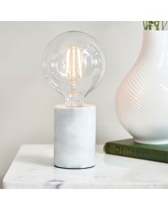 Otto Table Lamp With White Polished Marble Base