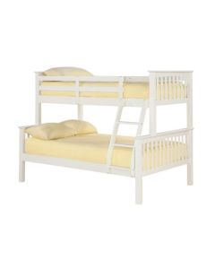 Otto Trio Wooden Bunk Bed In White