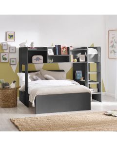 Owen Midsleeper Bunk Bed With Underbed In Anthracite