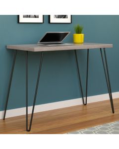 Owen Retro Wooden Computer Desk In Weathered Oak