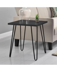 Owen Retro Wooden End Table In Black Oak