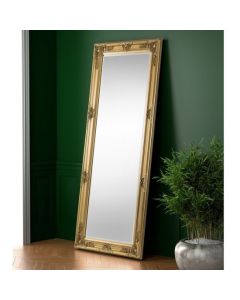 Palais Large Lean-to Dress Mirror In Gold Effect