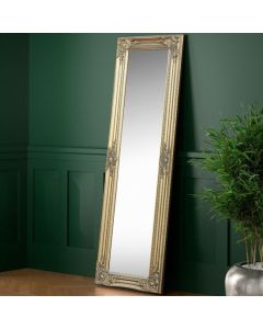 Palais Small Lean-to Dress Mirror In Gold Effect