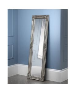 Palais Small Lean-to Dress Mirror In Pewter Effect