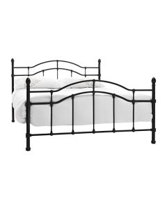 Paris Metal Double Bed In Black