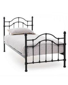 Paris Metal Single Bed In Black