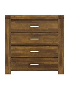 Parkfield Wooden Chest Of Drawers In Acacia Brushed Effect With 4 Drawers