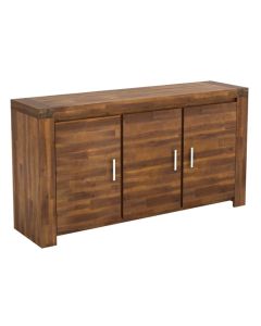Parkfield Wooden Sideboard In Acacia With 3 Doors