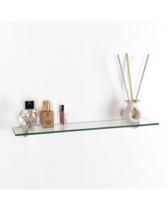 Pearl Large Glass Wall Shelf In Clear