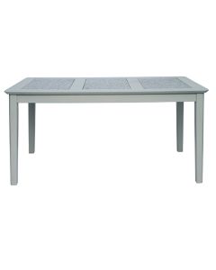 Perth Large Natural Stone Top Dining Table In Grey