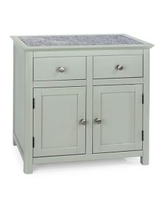 Perth Natural Stone Top 2 Doors And 2 Drawers Sideboard In Grey