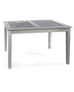 Perth Small Natural Stone Top Dining Table In Grey