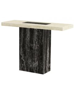 Petra Marble Console Table In Natural Stone