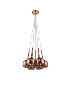 Plumstead 7 Bulbs Decorative Ceiling Pendant Light In Copper