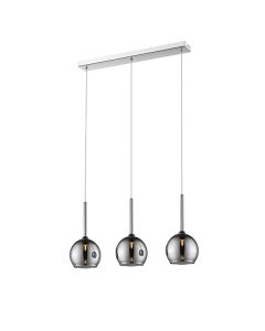 Plumstead 3 Bulbs Decorative Ceiling Pendant Light In Chrome