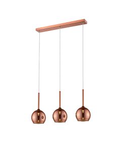 Plumstead 3 Bulbs Decorative Ceiling Pendant Light In Copper