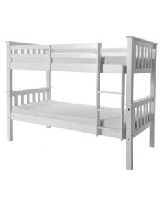 Porto Wooden Bunk Bed In White