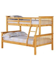 Porto Wooden Triple Sleeper Bunk Bed In Pine